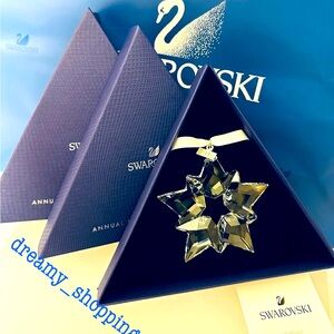 NIB Swarovski A.E Large 2019 Snowflake Crystal Clear Christmas Ornament #5427990